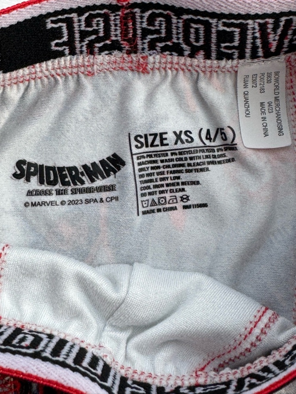 Spiderman Boys' Red and Black Spider-Verse Boxer Briefs - 2-Pack - Picture 5 of 5